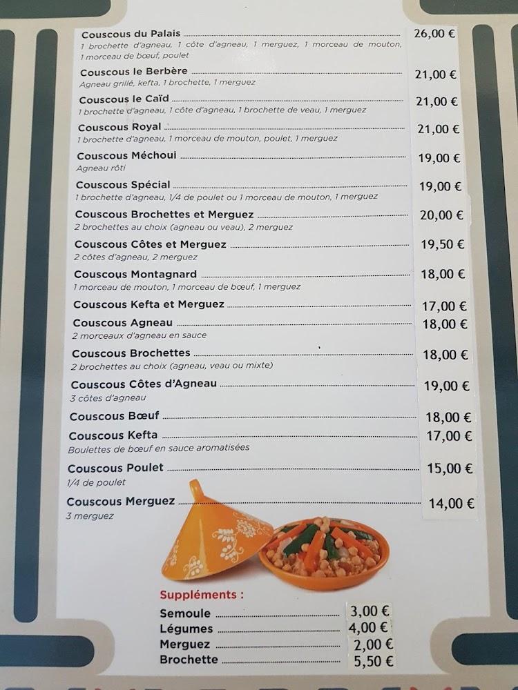 La Maison du Couscous - Menu Image 1